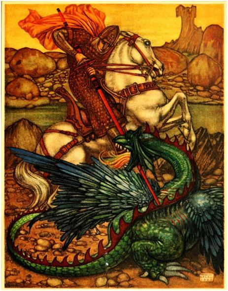 Tristram slays the dragon